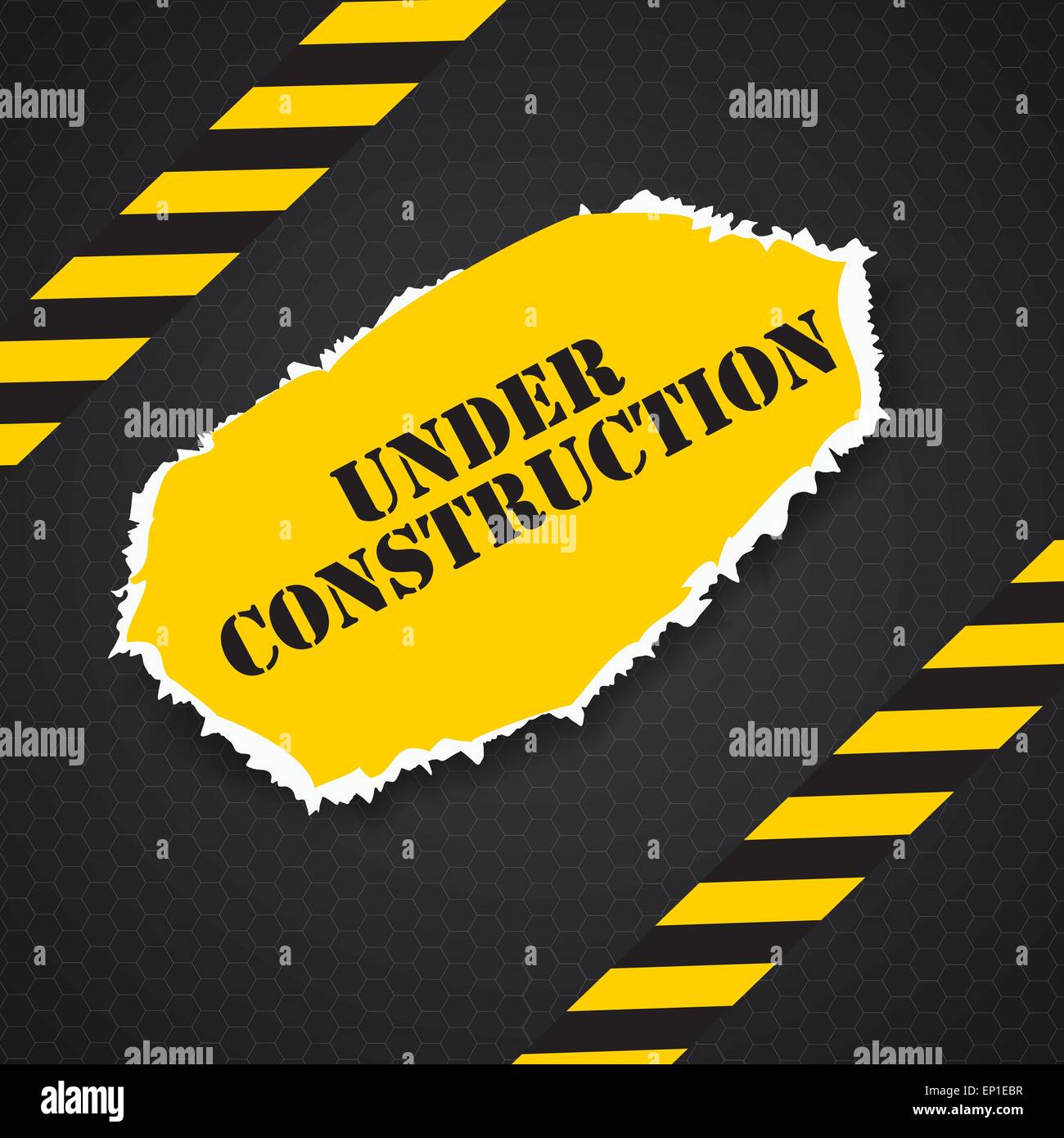 En Construction. Vector Illustration Illustration de Vecteur