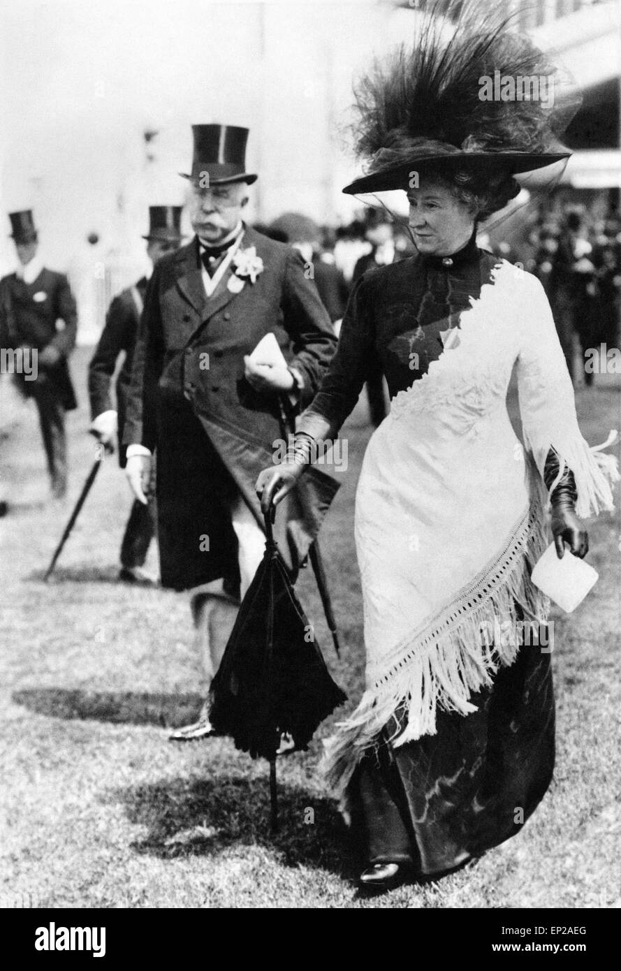 La Mode 1910 Ascot. Banque D'Images