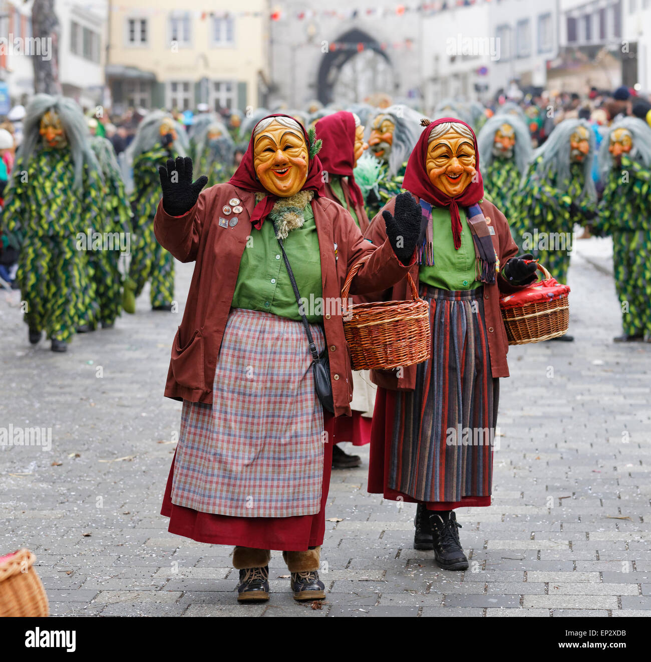 Allemagne, Ravensburg, défilé de l'Swabian-Alemannic Fastnacht Banque D'Images