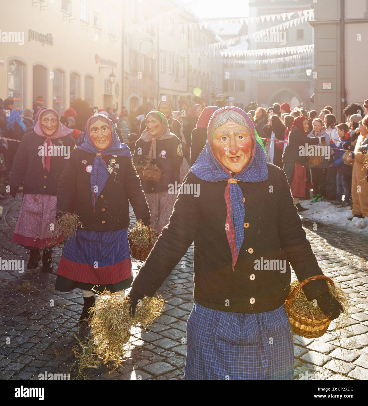 Allemagne, Wangen im Allgaeu, défilé de l'Swabian-Alemannic Fastnacht Banque D'Images
