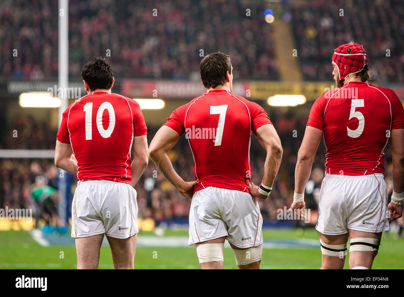 Au match de rugby, Pays de Galles v Nouvelle-zélande. Les blacks/Nouvelle-Zélande Pays de Galles a battu 37-25 à l'automne d'essai International le 27 novembre Banque D'Images