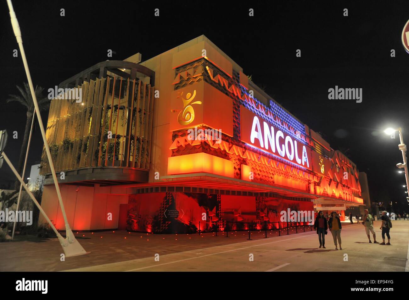 Milan (Italie), l'Exposition mondiale EXPO 2015, le pavillon de l'Angola Banque D'Images