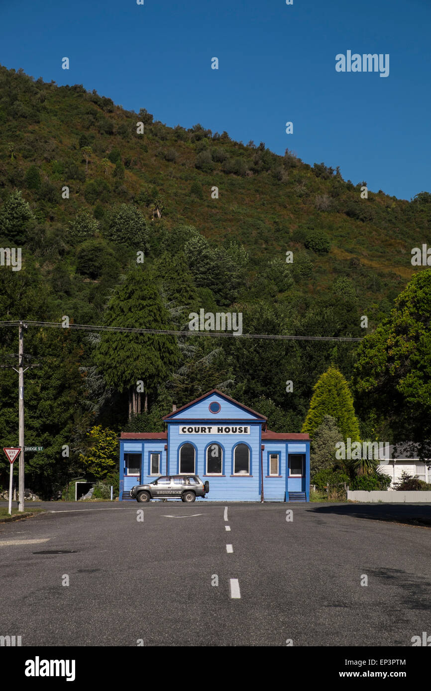 La Cour Chambre à Reefton, Nouvelle-Zélande. Banque D'Images La Cour Chambre à Reefton, Nouvelle-Zélande. Banque D'Images