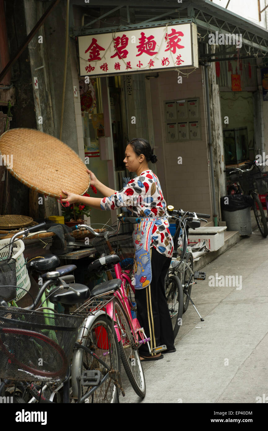 Tai O Village de pêcheurs situé sur l'île de Lantau, Hong Kong, Chine Banque D'Images