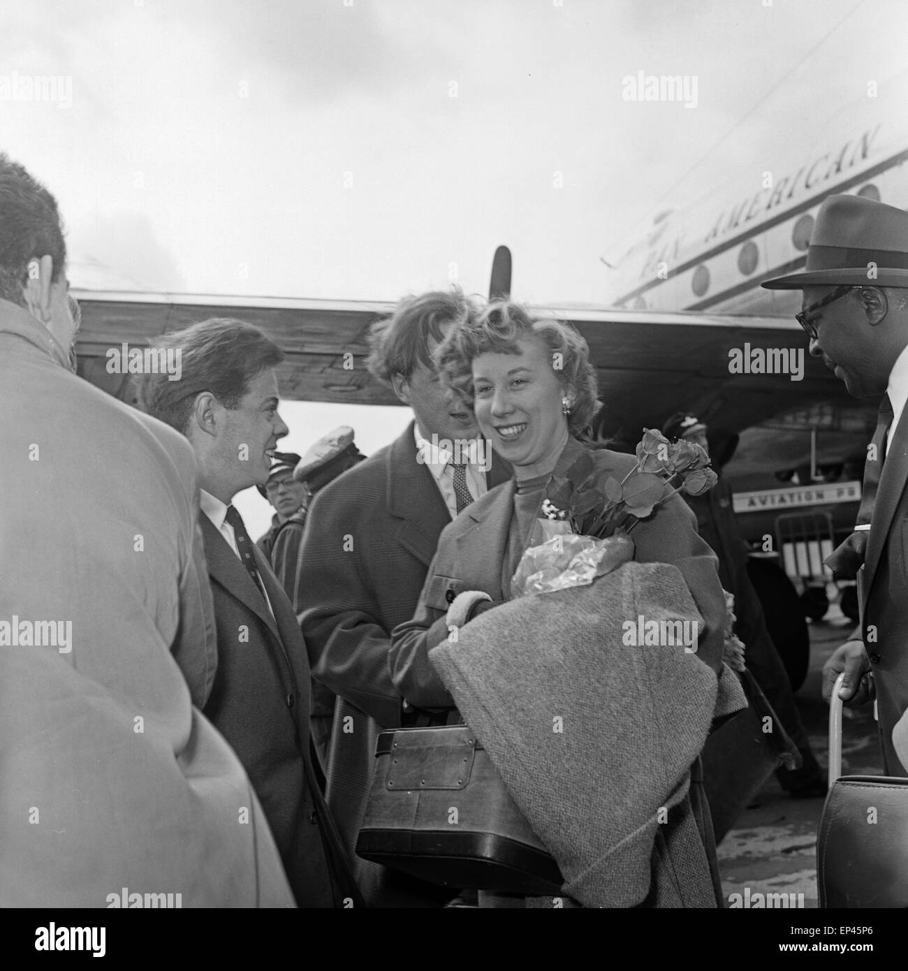 Ottilie Patterson, Sängerin der Chris Barber Band à Hamburg, Deutschland 1950 er Jahre. Ottilie Patterson, chanteur de blues de la C Banque D'Images