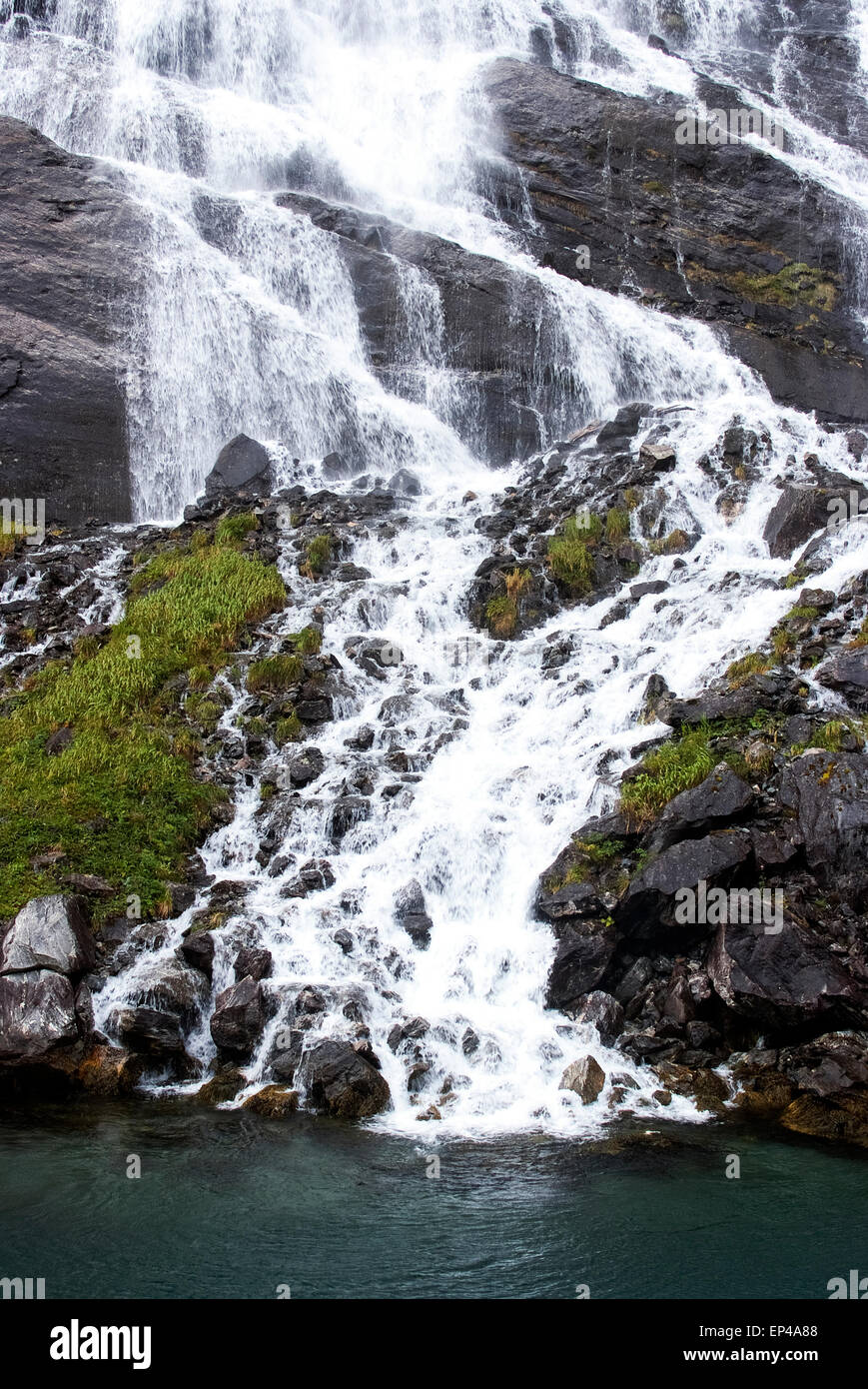 Cascade du Sognefjord, Norvège Banque D'Images