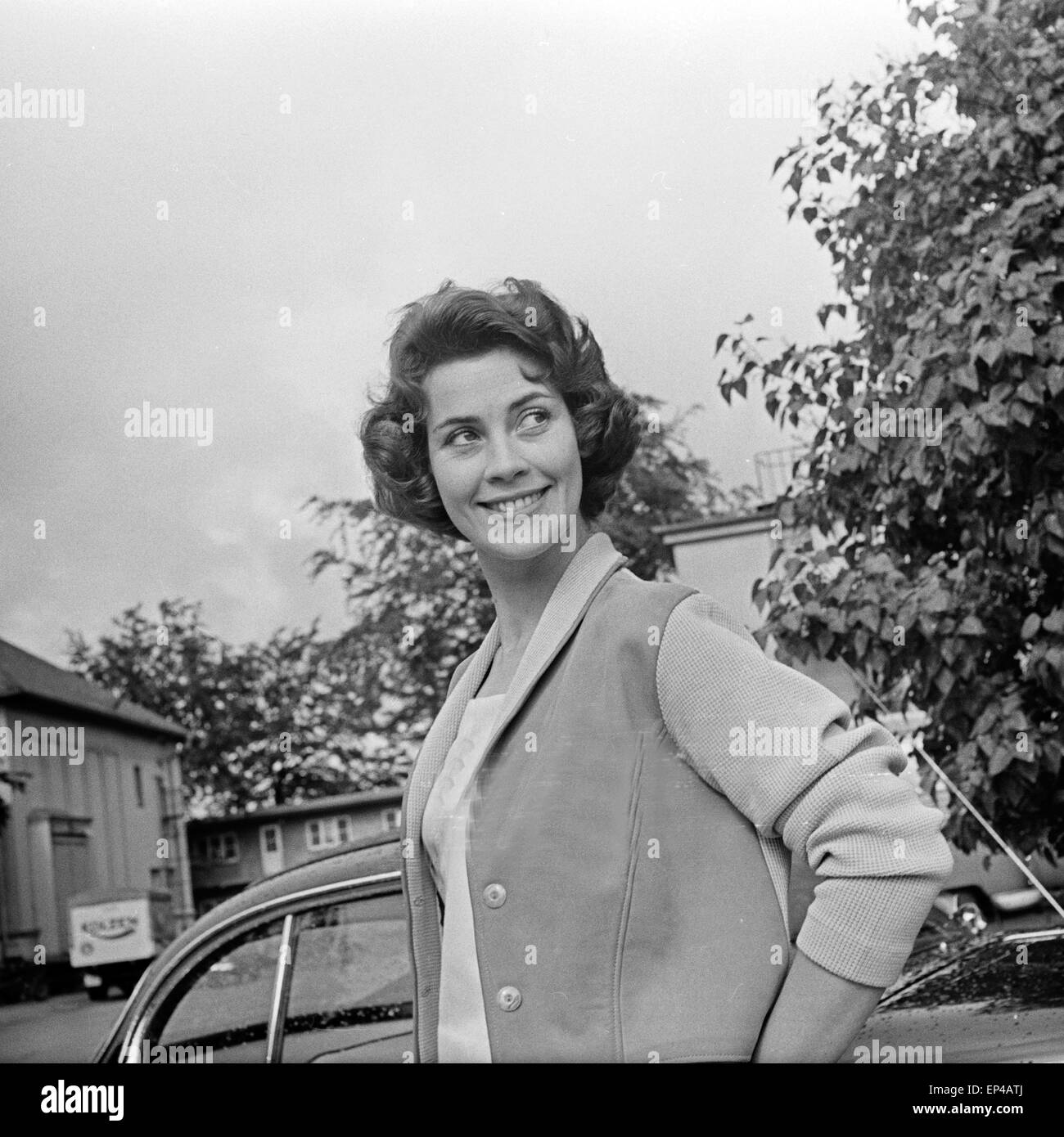 Schauspielerin und Tänzerin Maria Litto, Deutschland 1950er Jahre. Danseuse et actrice allemande Maria Litto, l'Allemagne des années 1950. Banque D'Images