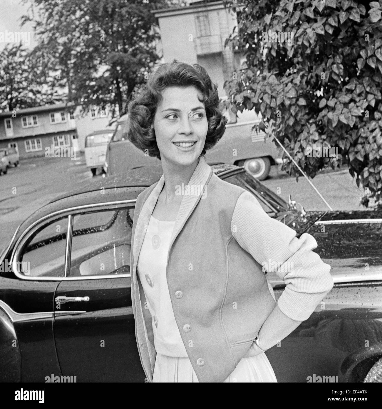 Schauspielerin und Tänzerin Maria Litto, Deutschland 1950er Jahre. Danseuse et actrice allemande Maria Litto, l'Allemagne des années 1950. Banque D'Images