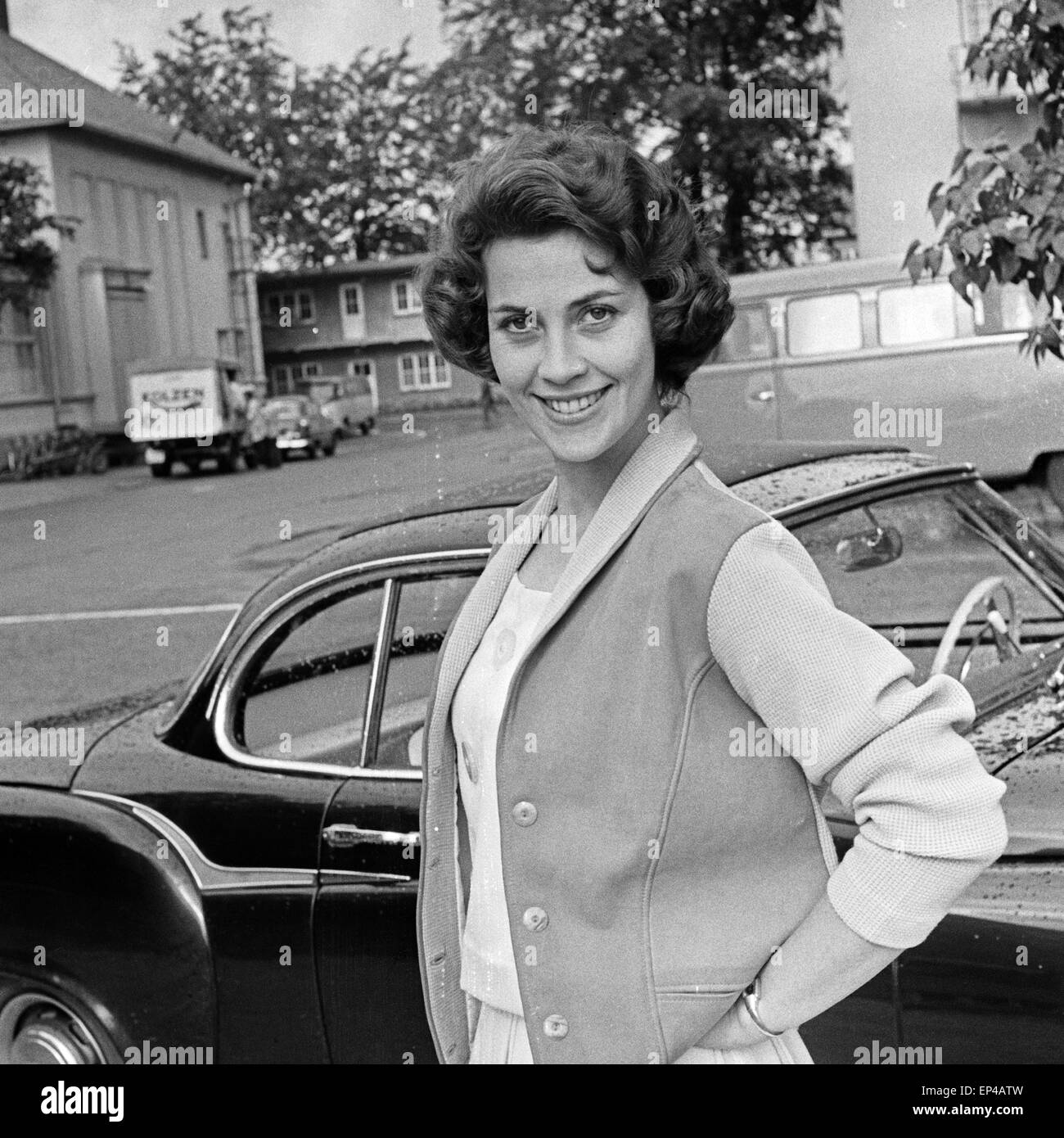 Schauspielerin und Tänzerin Maria Litto, Deutschland 1950er Jahre. Danseuse et actrice allemande Maria Litto, l'Allemagne des années 1950. Banque D'Images