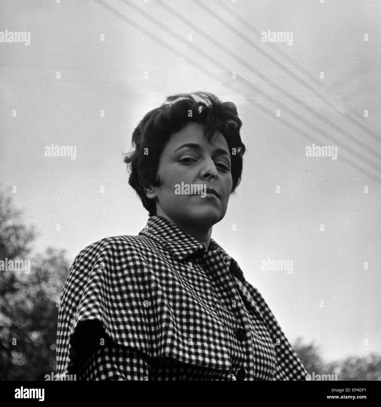 Deutsche Schauspielerin Madelon Truss, Deutschland 1950er Jahre. L'actrice allemande Madelon Truss, Allemagne 1950. Banque D'Images