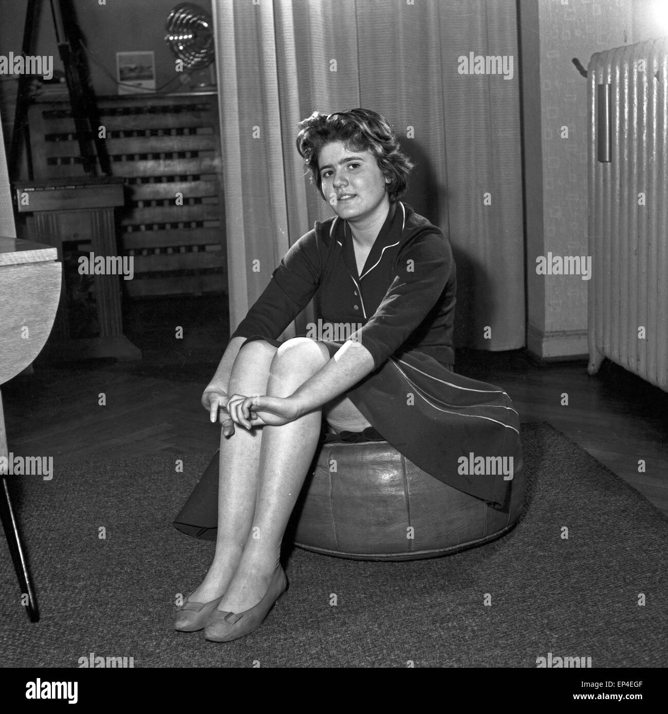 Deutsche Schauspielerin Dagmar Glombig, 1950er Jahre Deutschland. L'actrice allemande Dagmar Glombig, l'Allemagne des années 1950. Banque D'Images