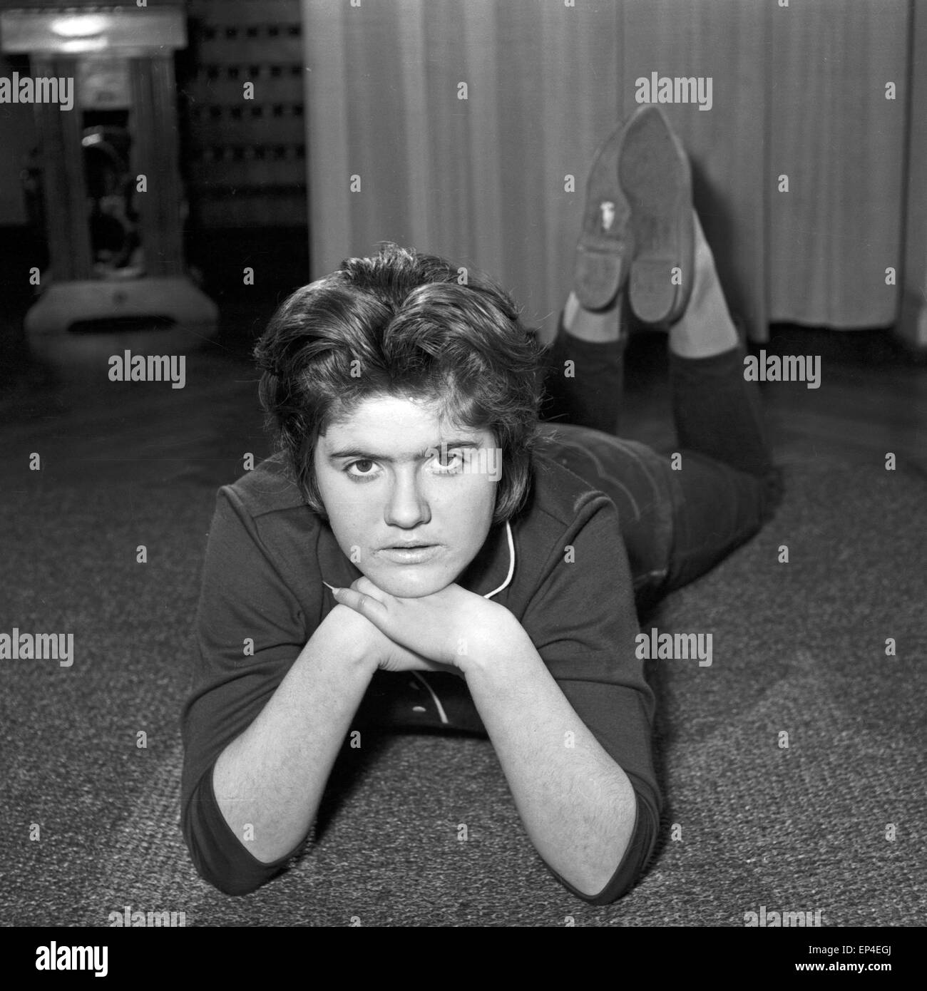 Deutsche Schauspielerin Dagmar Glombig, 1950er Jahre Deutschland. L'actrice allemande Dagmar Glombig, l'Allemagne des années 1950. Banque D'Images