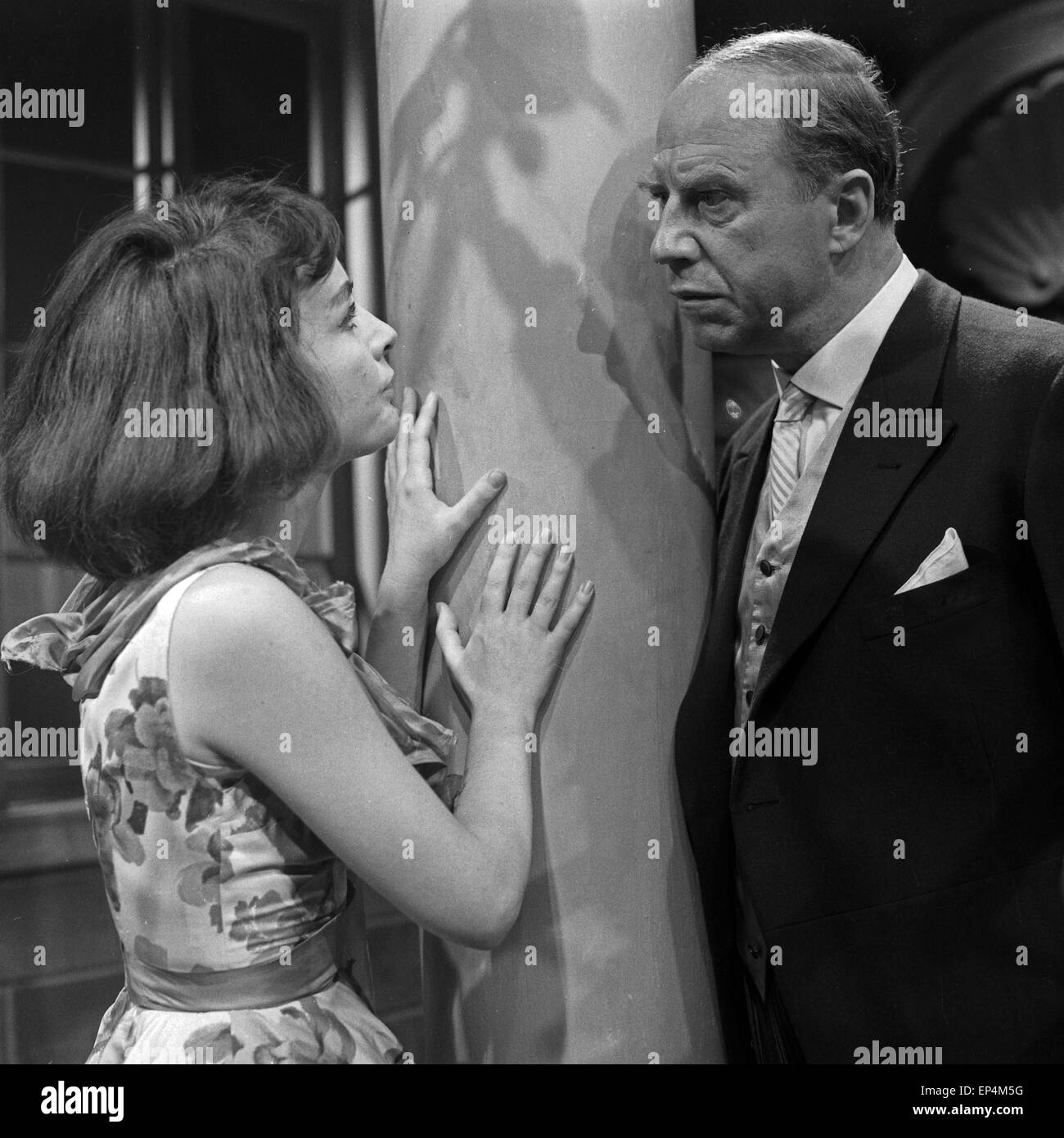 Die Stunde der Antigone, Fernsehspiel, Deutschland 1960, Regie : Fritz Schröder Jahn, acteurs : Werner Hinz, Luitgard Im Banque D'Images