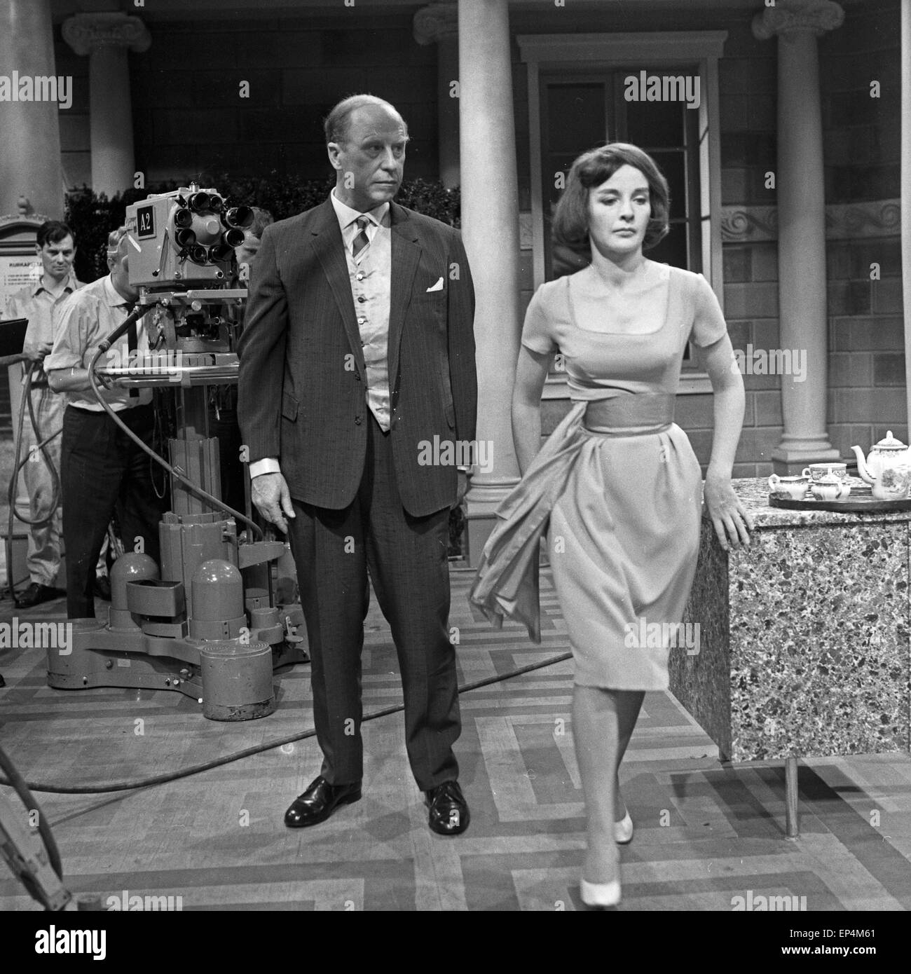 Die Stunde der Antigone, Fernsehspiel, Deutschland 1960, Regie : Fritz Schröder Jahn, acteurs : Werner Hinz, Luitgard Im Banque D'Images