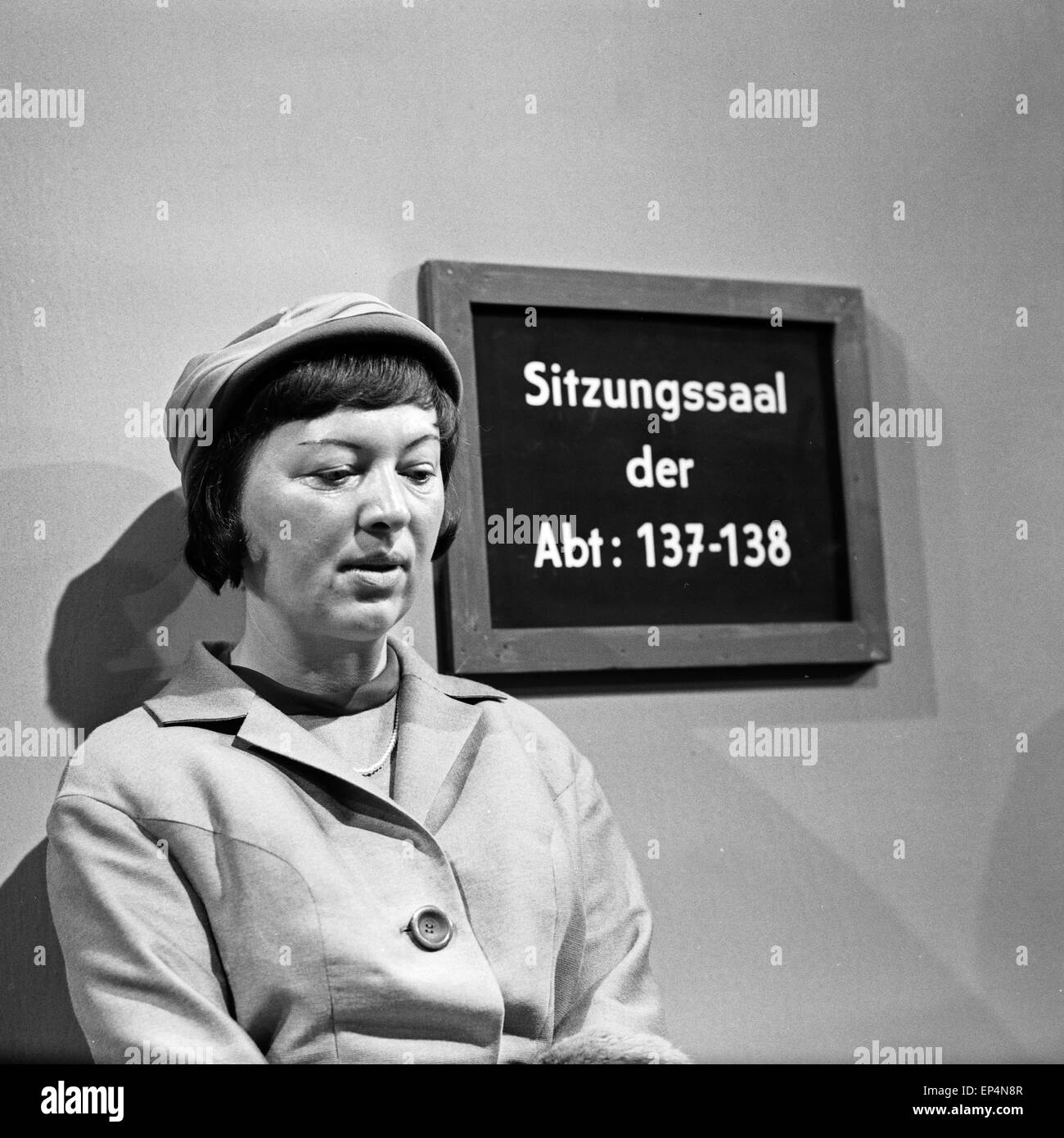 Fernsehgericht Fernsehserie Das tagt, Deutschland, 1961 - 1978, Folge : Heiratsschwindler, Deutschland 1960 er Jahre. Banque D'Images