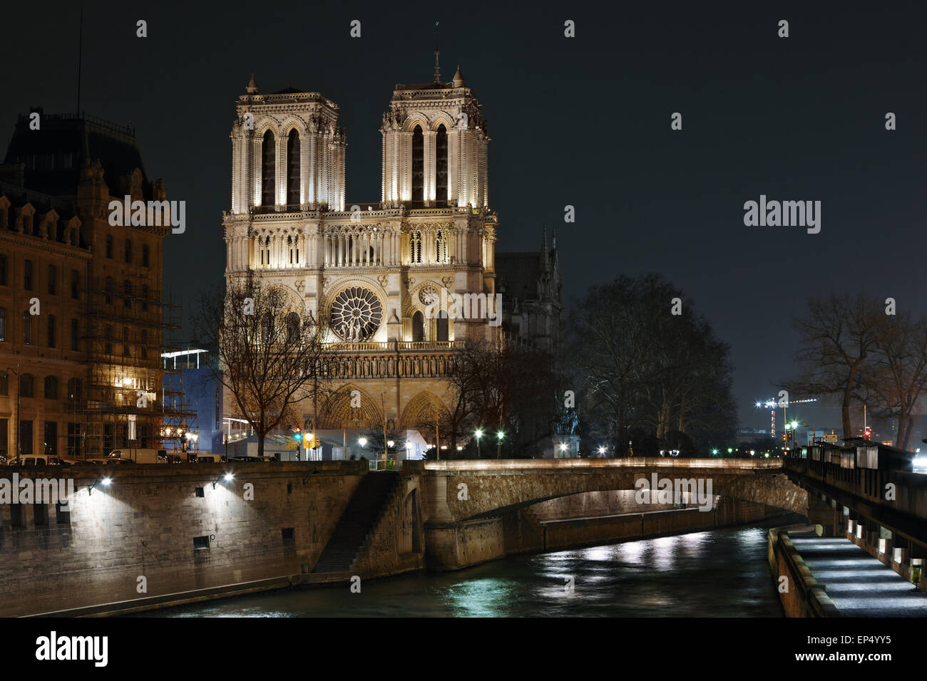 Cathédrale Notre Dame de Paris Banque D'Images