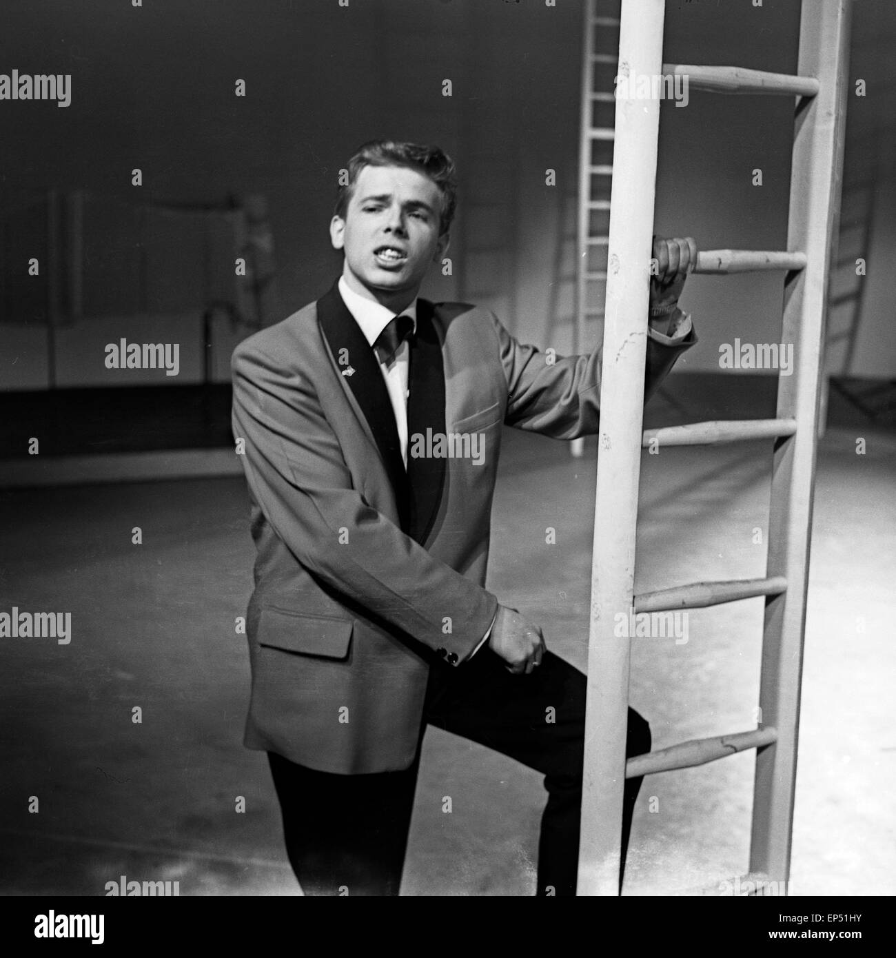 Musik aus Studio B, Musiksendung, Deutschland 1962, Gaststar : Peter Beil Banque D'Images