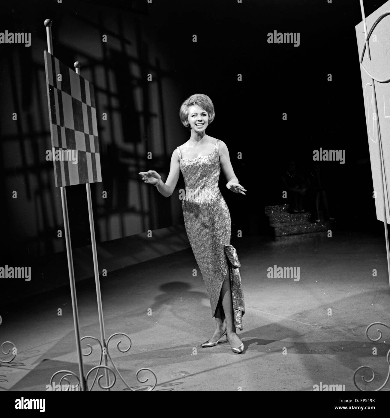Musik aus Studio B, Musiksendung, Deutschland 1962, Gaststar : Anita Lindblom Banque D'Images