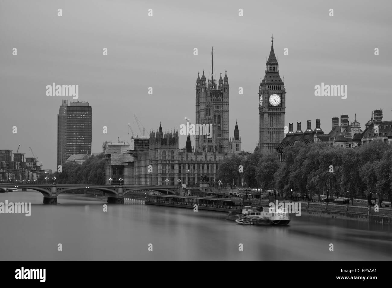 Big Ben [tamise] Londres London Bridge. crédit : lee ramsden / alamy Banque D'Images