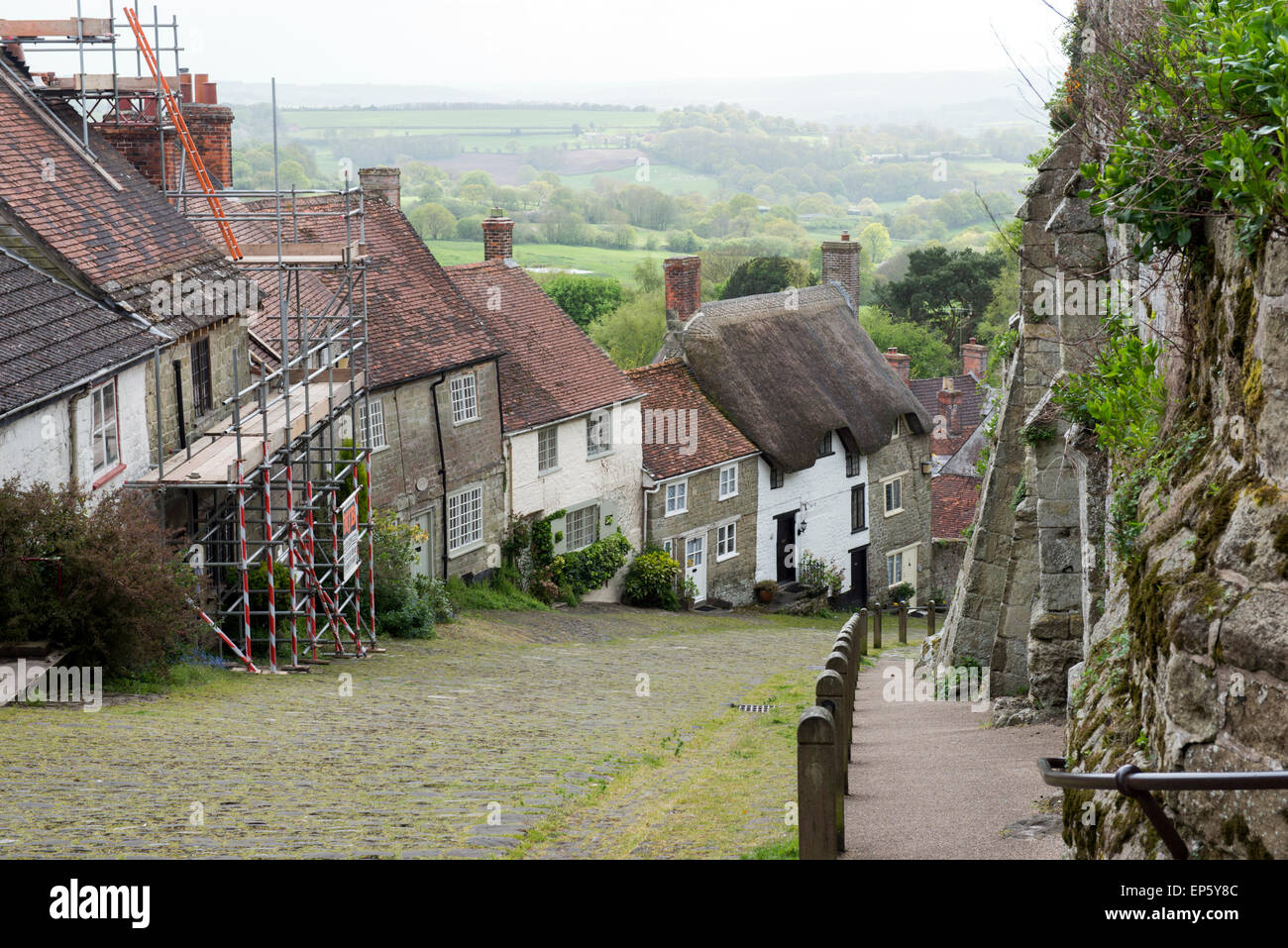 La colline d'or à Shaftesbury, dans le Dorset England UK Banque D'Images