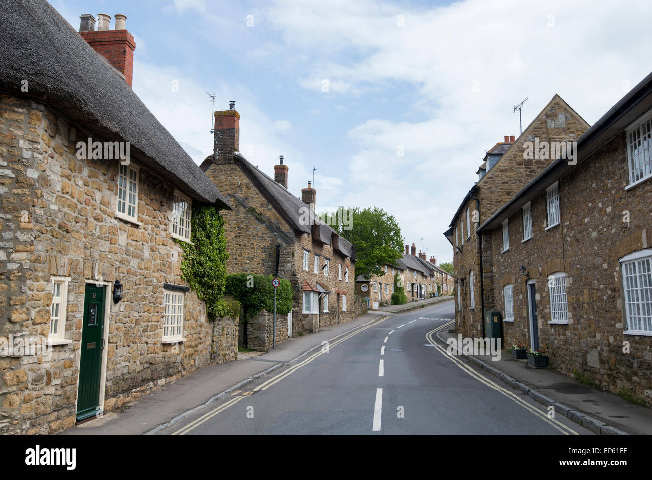 Le village pittoresque d'Abbotsbury, dans le Dorset, Angleterre, Royaume-Uni Banque D'Images