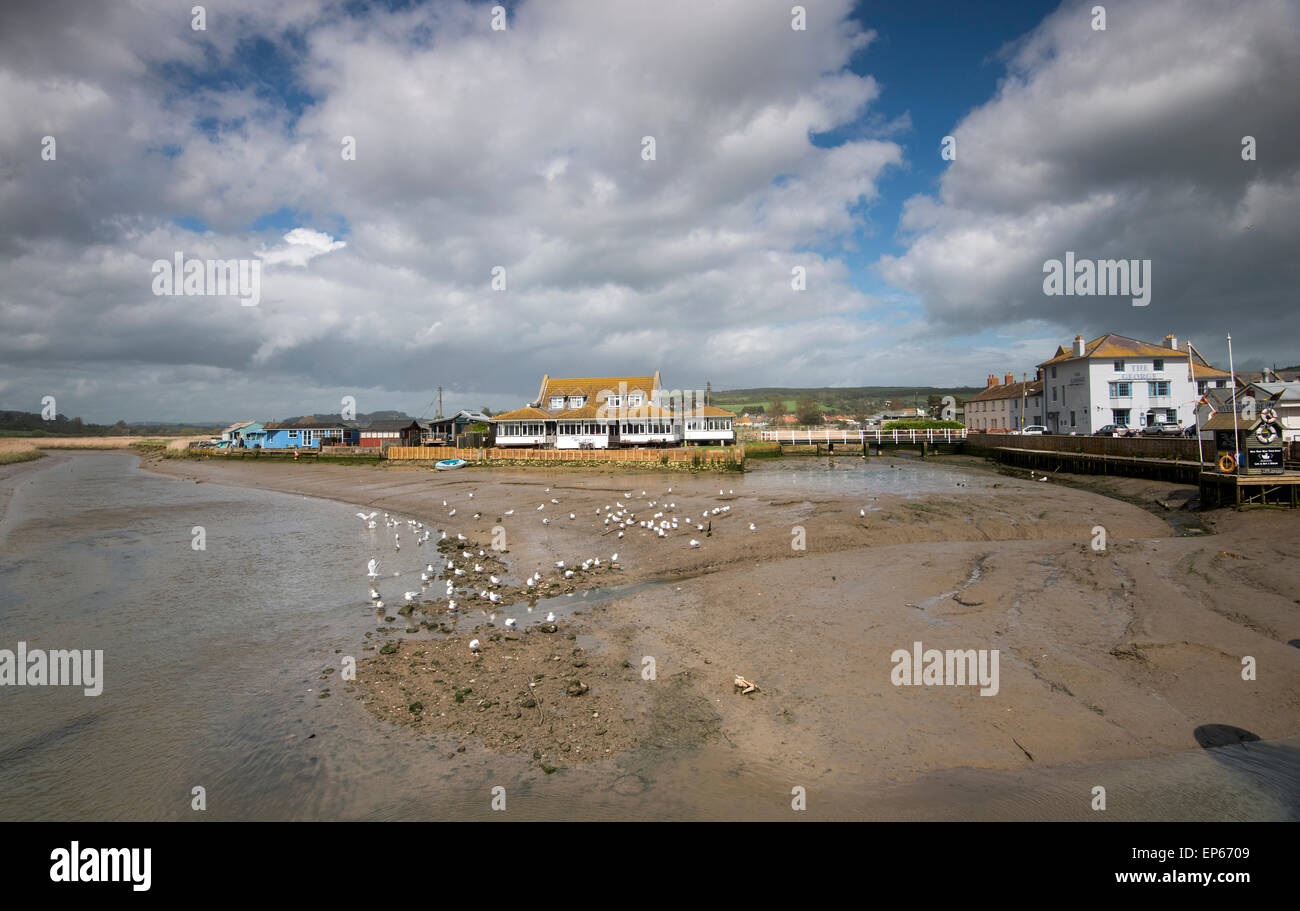 River Brit à West Bay, Bridport Dorset England UK Banque D'Images