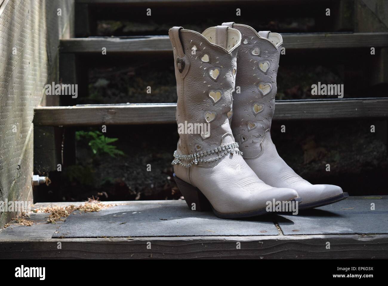 Cowboy boot de mariage Photo Stock - Alamy