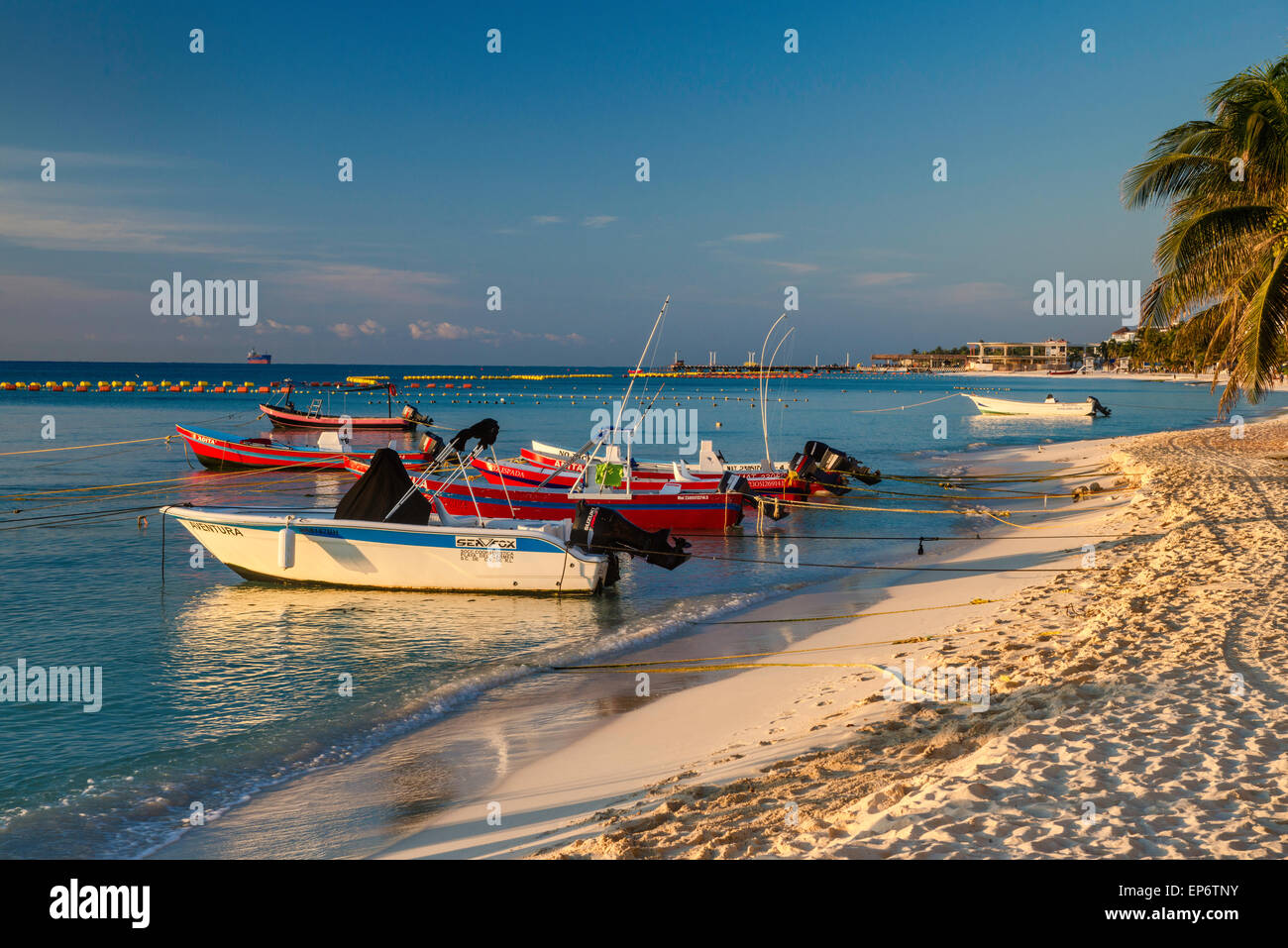 Des Bateaux De Pêche à La Plage De La Mer Des Caraïbes Le