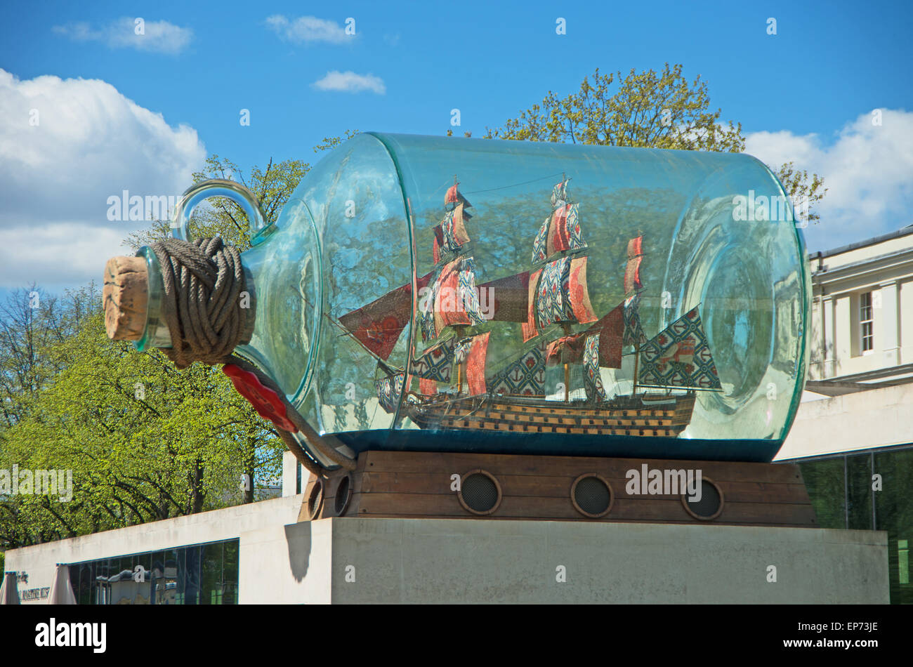 Nelsons bateau dans une bouteille par National Maritime Museum, Greenwich London Banque D'Images