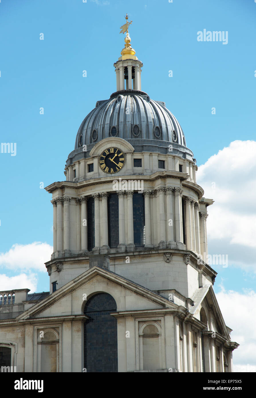 Chapelle du Collège de la Marine royale de Londres Greenwich Dome Banque D'Images