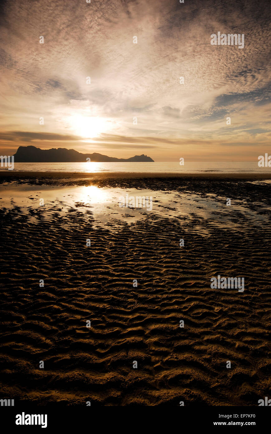 Voir à la tombée de Summit Pinehurst Golf & Country Club de parc national de Bako au Sarawak, Malaisie, Bornéo Banque D'Images