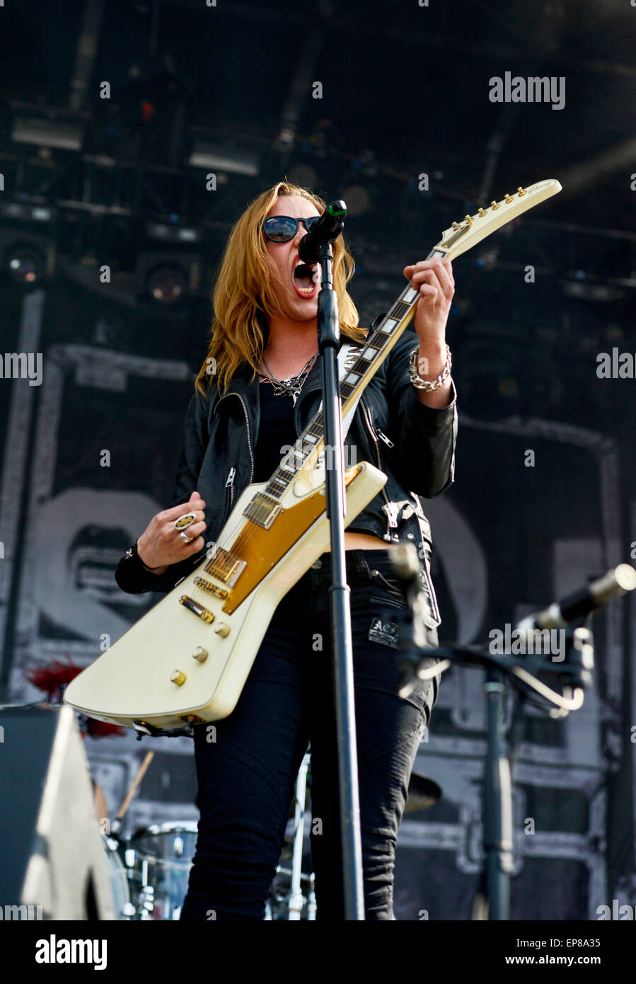 Lzzy Hale de Zebda à la rébellion Caroline Monster Energy 2015 Banque D'Images Lzzy Hale de Zebda à la rébellion Caroline Monster Energy 2015 Banque D'Images