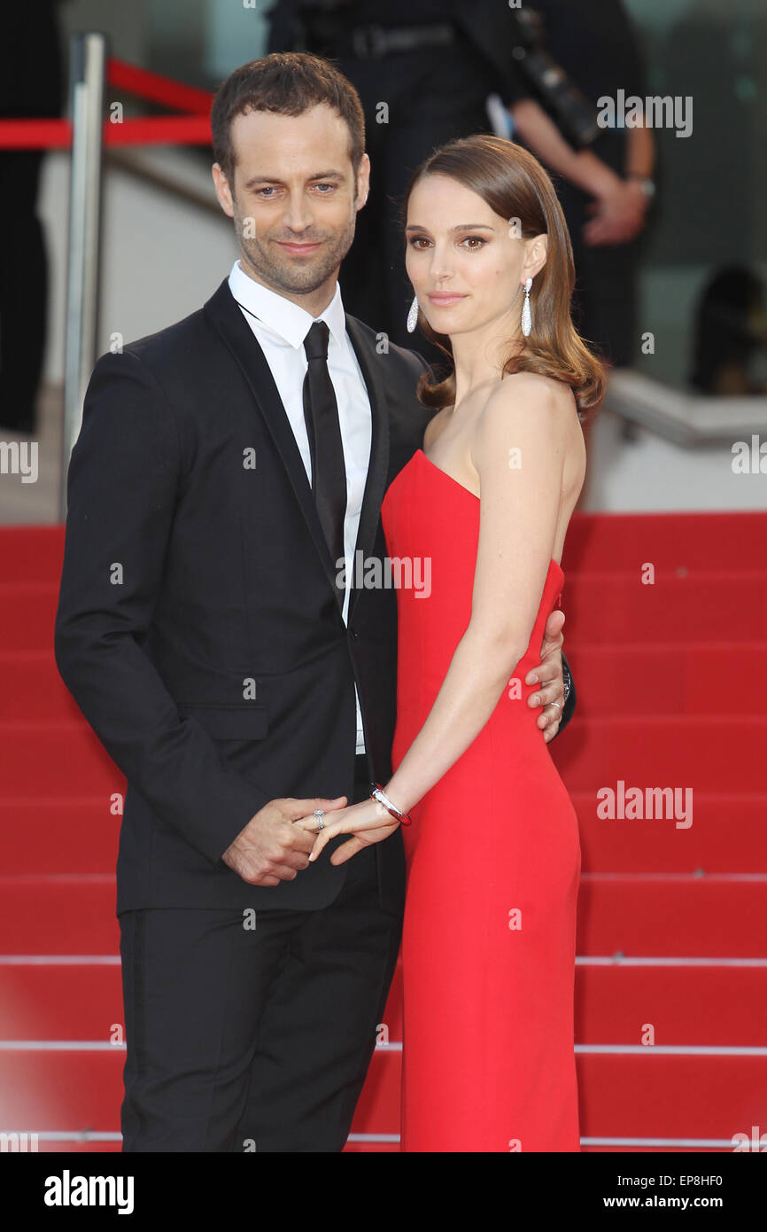 CANNES, FRANCE - 13 MAI : Natalie Portman, Benjamin Millepied assister à la cérémonie d'et 'La Tête Haute' ('SStanding Tall') première mondiale lors de la 68ème assemblée annuelle du Festival du Film de Cannes le 13 mai 2015 à Cannes, France. (Photo de Antonio Barros)/photo alliance Banque D'Images