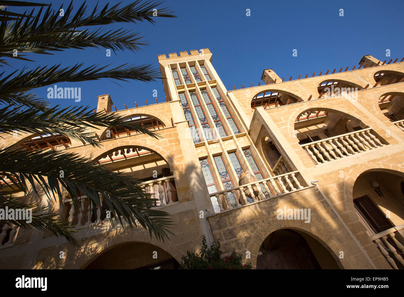 Un hôtel de style château dans le nord de Chypre Banque D'Images