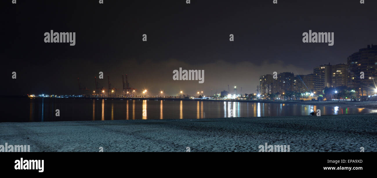 Puerto de Málaga. Le port de Málaga. Banque D'Images