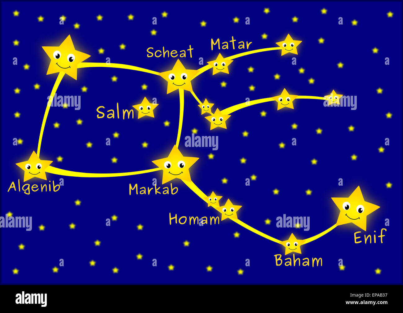 La constellation de Pégase Photo Stock Alamy — free download