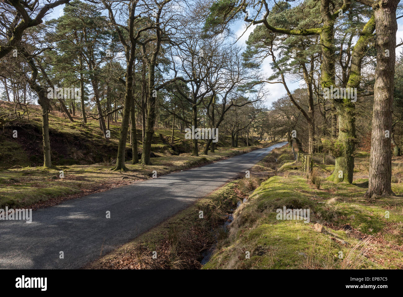 La route près de l'auge à Marshaw Pont creux Banque D'Images