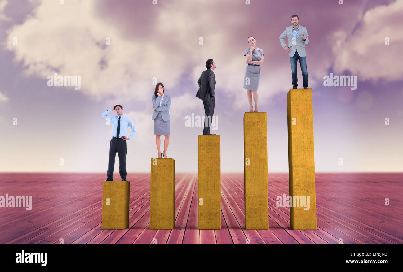 Image composite des gens d'affaires l'article Banque D'Images