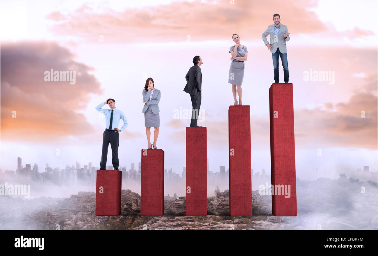 Image composite des gens d'affaires l'article Banque D'Images