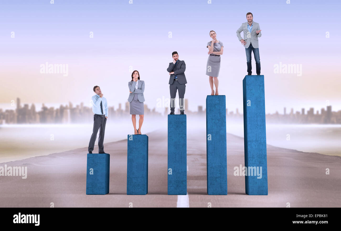 Image composite des gens d'affaires l'article Banque D'Images