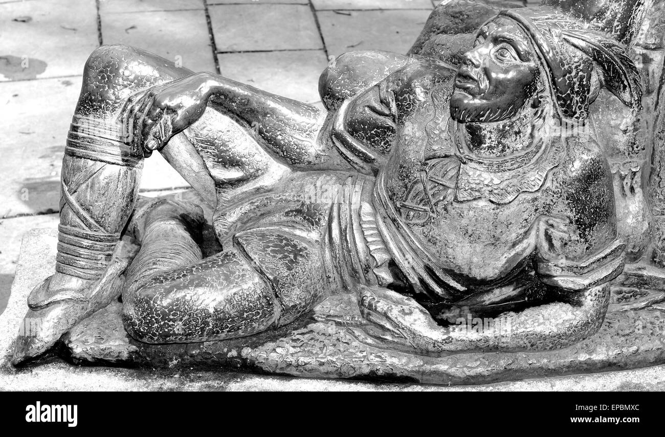 L'architecture médiévale à Nottingham, Angleterre Banque D'Images
