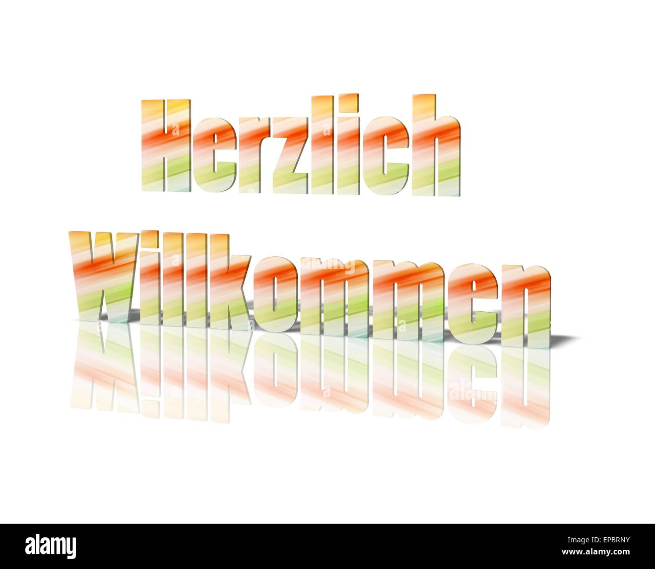 Herzlich willkommen welcome Banque D'Images