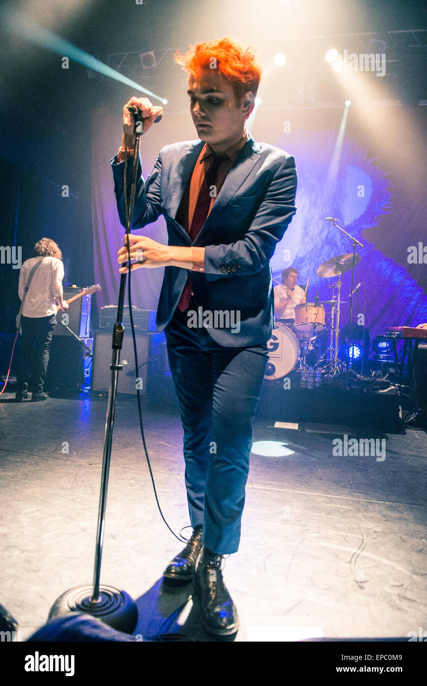 My Chemical Romance ancien chanteur Gerard Way sur sa première tournée solo effectuant au KOKO à Londres avec : Gerard Way, où : London, Royaume-Uni Quand : 10 novembre 2014 Source : WENN.com Banque D'Images