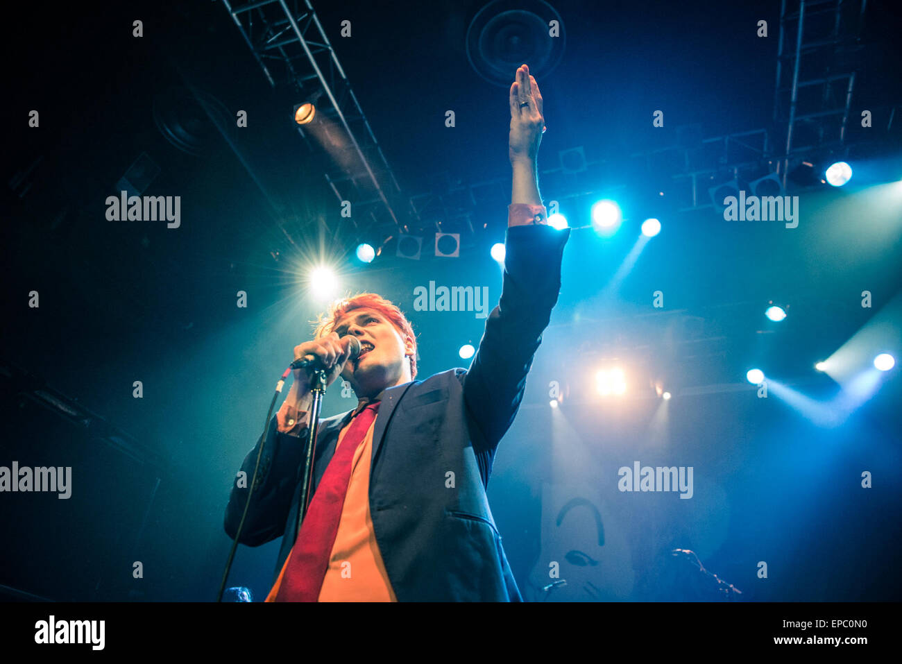 My Chemical Romance ancien chanteur Gerard Way sur sa première tournée solo effectuant au KOKO à Londres avec : Gerard Way, où : London, Royaume-Uni Quand : 10 novembre 2014 Source : WENN.com Banque D'Images