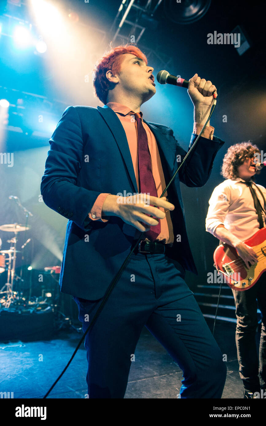 My Chemical Romance ancien chanteur Gerard Way sur sa première tournée solo effectuant au KOKO à Londres avec : Gerard Way, où : London, Royaume-Uni Quand : 10 novembre 2014 Source : WENN.com Banque D'Images