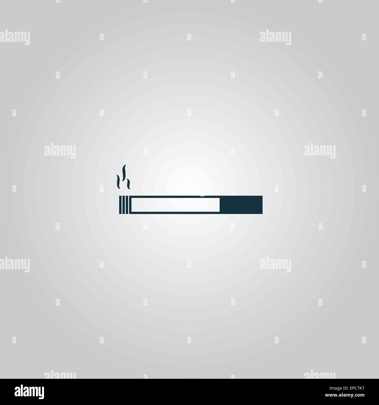 Fumeurs symbole sur fond gris Illustration de Vecteur