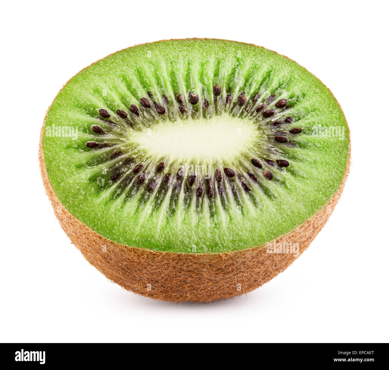 Juteux kiwi fruit isolé sur fond blanc. Clipping Path Banque D'Images