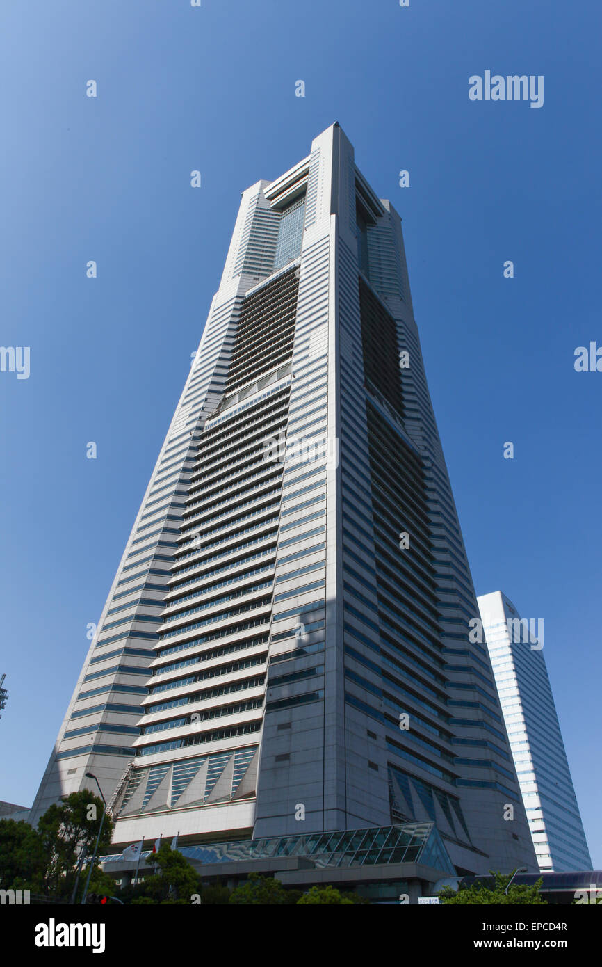 Landmark Tower, Yokohama, connu comme le plus grand bâtiment. Banque D'Images