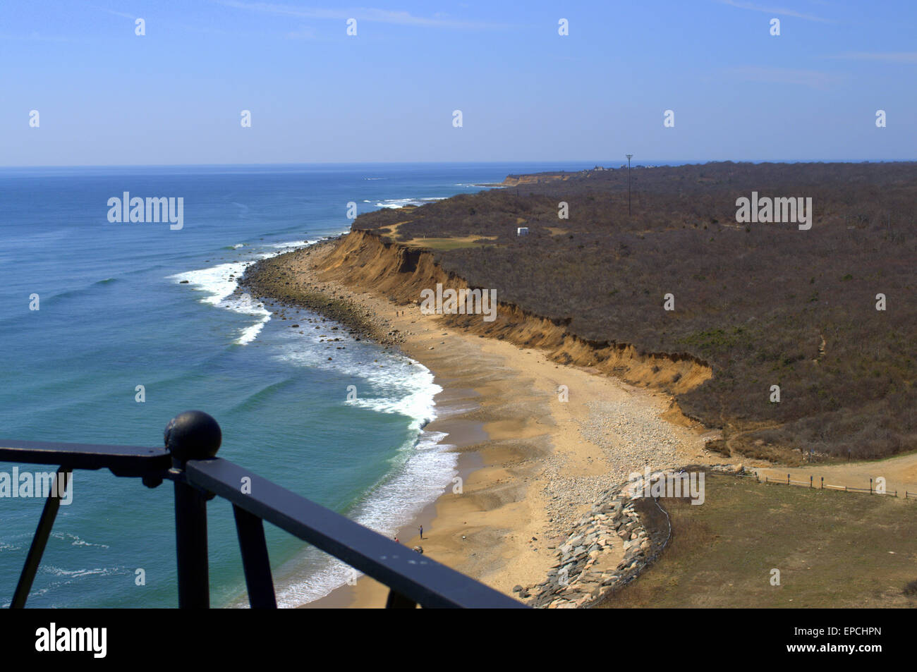 Les montons la garde' vue de l'Observatoire du phare de Montauk, Long Island NY, 'Les Hamptons' Banque D'Images