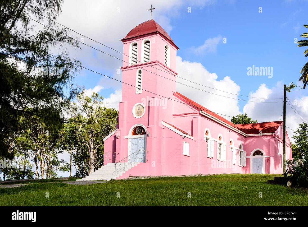 Église Notre Dame du Perpétuel Secours, Tirells, Saint Paul, Antigua Banque D'Images